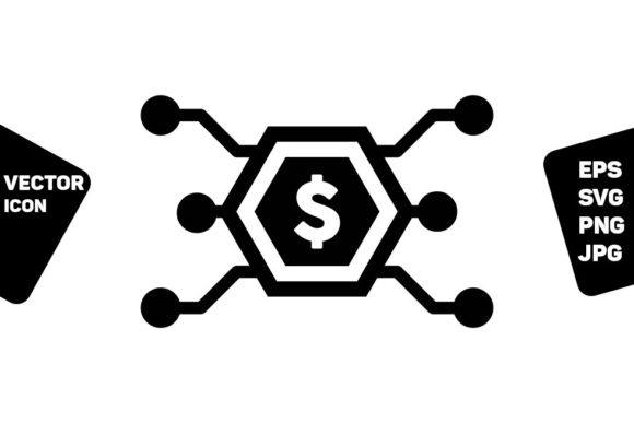 Digital Dollar Coin Icon Vector Currency: Essential Assets for Modern Financial Design