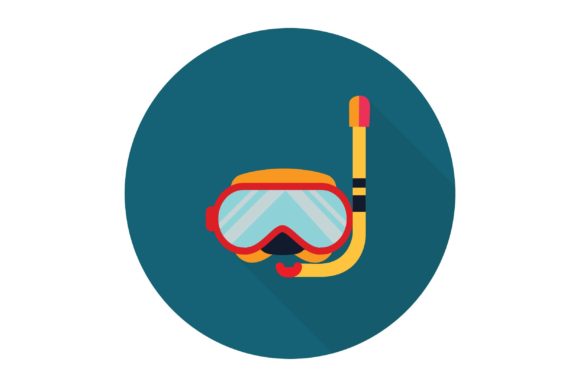 Enhancing Visual Communication with Flat Icon Swimming Goggles Assets
