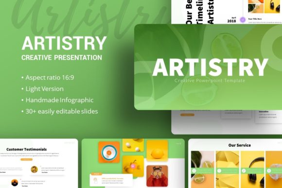Evaluating Presentation Template - Artistry for Creative and Corporate Needs