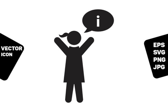 Feedback Icon Vector Female Person Sign: Enhancing Digital Communication Through Inclusive Design