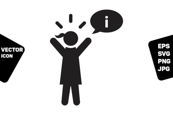 Female Conversation Icon Vectors