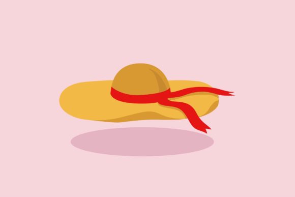 Flat Icon - Women Beach Hat: Design Asset Guide