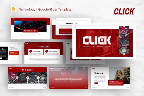 Google Slides Template - Click: A Practical Design System for Modern Presentations