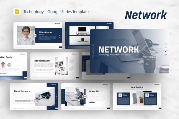 Google Slides Template - Network: A Versatile Design Tool