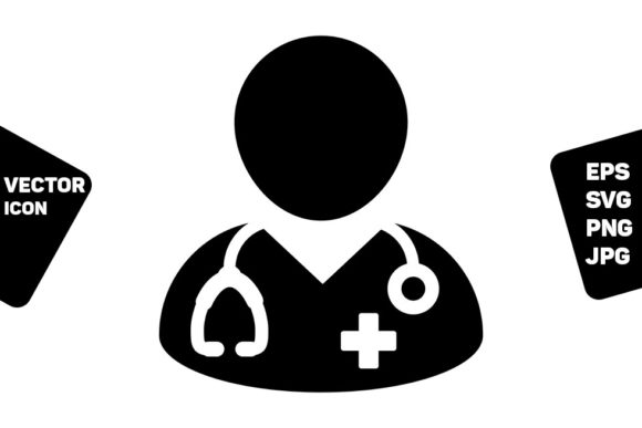 Integrating the First Aid Icon Vector Male Doctor Person into Professional Design Workflows