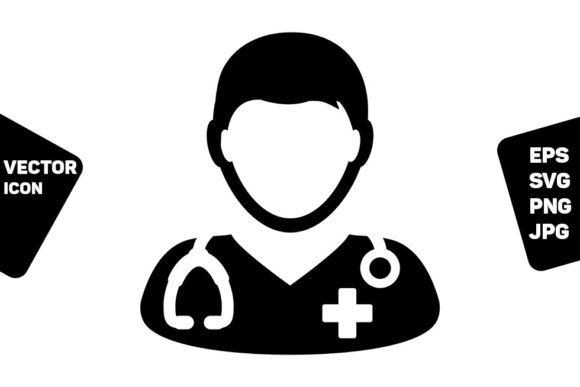 Physician Icon Vector Male Person Symbol: A Guide to Medical Visual Assets