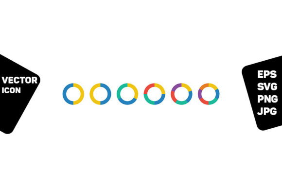 Pie Chart Icon Vector Graph: Visualizing Data for Modern Design Projects