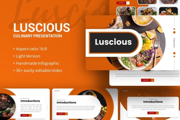 Presentation Template - Luscious: Elevating Visual Storytelling for Modern Creators